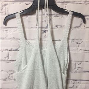 White sweater like top medium with sparkle